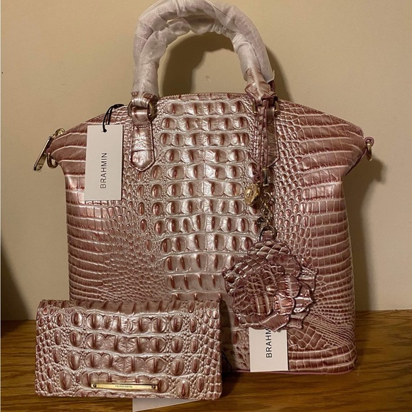 Brahmin Duxbury PinkIcing and Ady wallet and magnolia - Picture 1 of 2